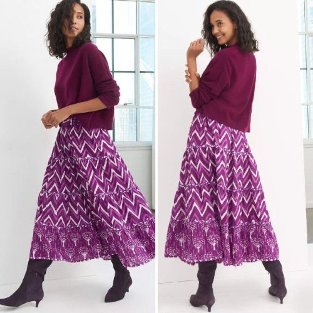 NWT Anthropologie Krissa Tiered Maxi Skirt | 16